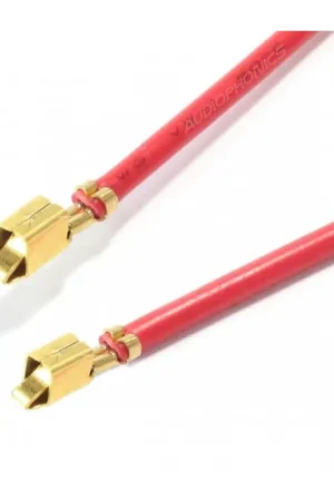 Câble VH 3.96mm Femelle Sans Boîtier 1 Pôle Plaqué Or 30cm Rouge (x10) | Disponible à la commande