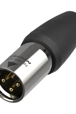 Qualité premium | NEUTRIK NC3MX1-TOP Connecteur XLR Mâle 3 Pôles Plaqué Or Compatible Usage Extérieur IP65 Ø8mm