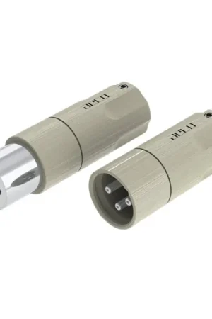 Profitez-en - AECO AMI-1060S Connecteur XLR Mâle et Femelle 3 Pôles Cuivre Tellurium Plaqué Argent Ø12mm (La paire)