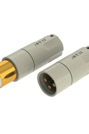 AECO AMI-1060G Connecteurs XLR 3 Pôles Mâle et Femelle Cuivre Tellurium Plaqué Or Ø12mm (La paire) | Commandez dès maintenant