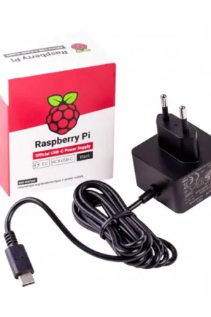 Dernier arrivage - RASPBERRY PI Adaptateur Secteur Alimentation 200-240V AC vers 5V 5A 27W USB-C USB-PD Noir
