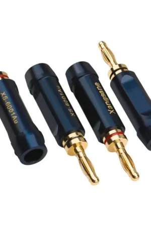 Offre flash - XANGSANE XS-6002AU Fiches Bananes Plaqué Or Ø7.5mm (Set x4)