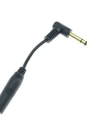 Disponible maintenant | Adaptateur câble Jack 6.35mm mâle stéréo coudé vers Jack 6.35mm femelle stéréo