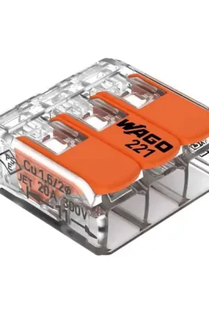 Tout nouveau | WAGO 221-413 Domino isolé à levier 3 conducteurs 4mm²