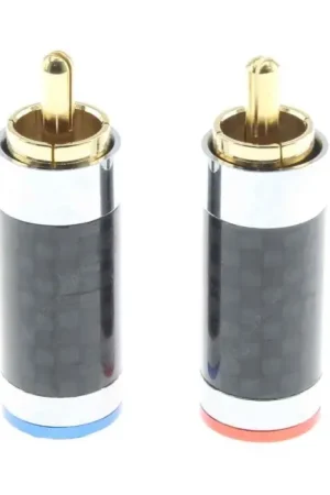 ATAUDIO AT-FR008 Connecteurs RCA Mâle Ø6mm (La paire) - Disponible maintenant