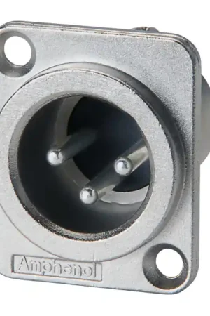 Nouvel arrivage | AMPHENOL AC3MMDZ Embase XLR 3 Pôles Mâle Plaqué Argent