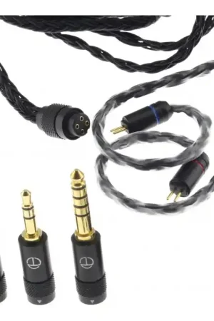 Câble pour Casque Jack 2.5mm / 3.5mm / 4.4mm vers CIEM 0.78mm Stéréo Cuivre OFC 1.2m | Vente flash