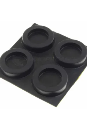 3M Pieds Caoutchouc 30x7mm Noir (Set x4) - Incontournable