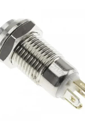 Prix mini | Interrupteur avec Cercle Lumineux Rouge 1NO 36V Ø8mm Argent