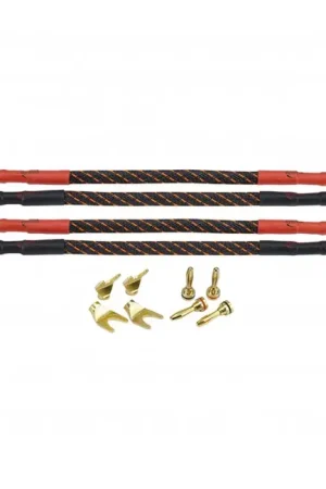 Derniers articles | DYNAVOX Jumpers Bananes / Fourches Cuivre OFC 2x2.5mm² 25cm (Set x4)