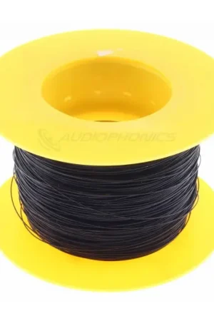 Tout juste ajouté - Fil de Câblage Monobrin Cuivre OFC Plaqué Argent Gaine PTFE 0.05mm² Ø0.5mm Noir