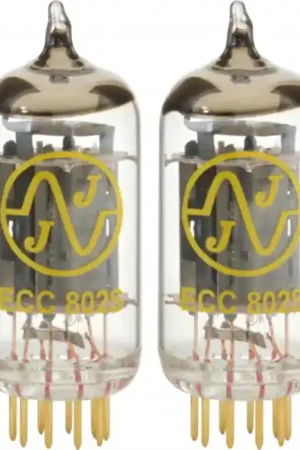 JJ ELECTRONICS ECC802S / 12AU7 GOLD Tubes (Paire appairée) - Offre exceptionnelle