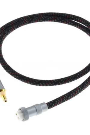 Disponible à la commande - AUDIOPHONICS GXDC-25 Câble d'Alimentation Jack DC 5.5/2.5mm vers GX16 Cuivre OFC pour Alimentations LHY 1m