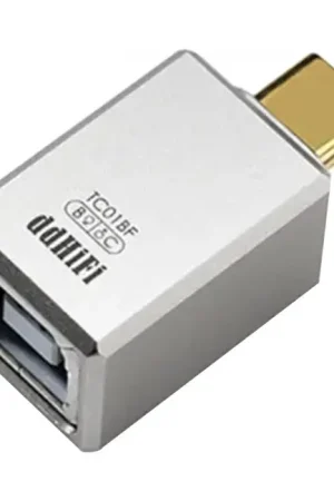 DD TC01BF Adaptateur USB-C Mâle vers USB-B Femelle Plaqué Or | Bientôt épuisé