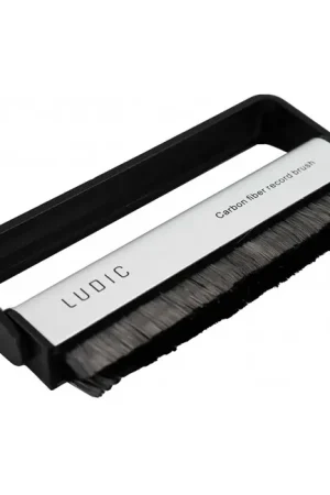 LUDIC Brosse de Nettoyage en Fibre de Carbone pour Disques Vinyles - Expédition immédiate