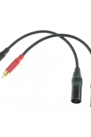 Économisez maintenant | AUDIOPHONICS WIRE Câble de Modulation RCA Mâle vers XLR Mâle Stéréo 0.3m (La paire)