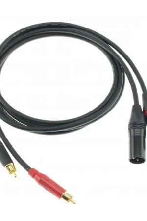 AUDIOPHONICS WIRE Câble de Modulation RCA Mâle vers XLR Mâle Stéréo 0.75m (La paire) - Nouveau