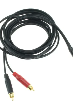 AUDIOPHONICS WIRE Câble de Modulation RCA Mâle vers Jack 3.5mm Stéréo Cuivre OFC Plaqué Or 3m | Prix doux