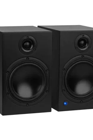 DAYTON AUDIO M6 Enceintes Bibliothèque Actives Noir (La paire) | Dernières pièces