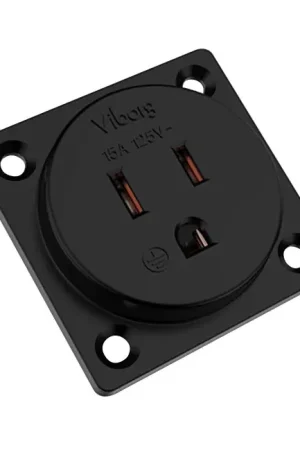 VIBORG VM04 Embase Secteur Murale US NEMA 5-15 | Paiement sécurisé