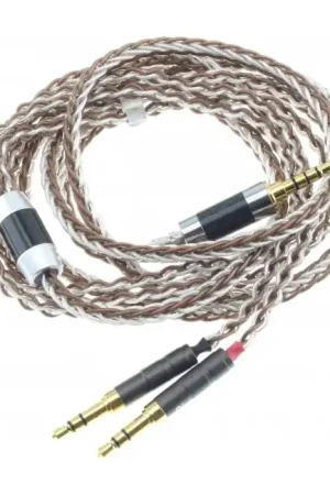 Câble Symétrique pour Casque Jack 3.5mm vers 2x Jack 3.5mm Cuivre OCC Plaqué Argent 3m | Offre exclusive