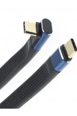 Câble Plat USB-C Mâle vers USB-C Mâle Coudé | Bon plan