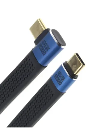 Profitez-en | Câble Plat USB-C Mâle vers USB-C Mâle Coudé