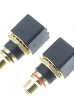 Embases RCA Plaqué Or pour PCB (La paire) | Nouveau en boutique