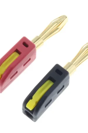 Disponible maintenant - Fiches Bananes Plaquées Or Ø4mm (La paire)