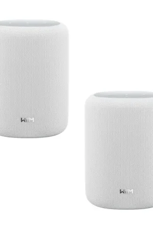 Tendance | WIIM SOUND LITE TWIN Enceinte Connectée Blanc (La Paire)