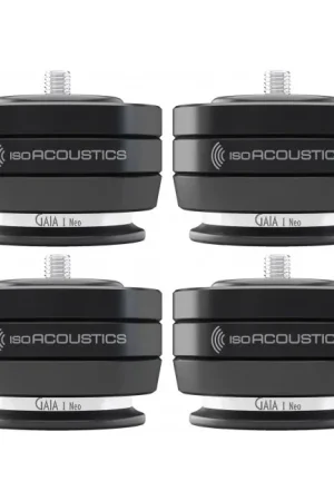 ISOACOUSTICS GAIA I NEO Absorbeurs de Vibrations Noir (set x4) | Haute qualité