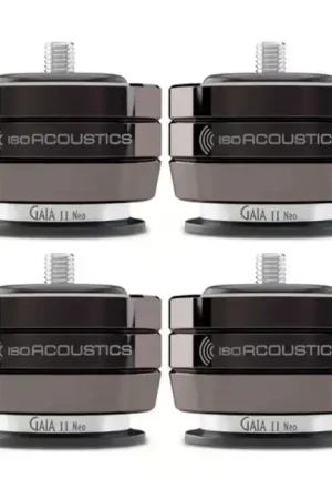 ISOACOUSTICS GAIA II NEO Absorbeurs de Vibrations Chrome Foncé (set x4) | Prix doux
