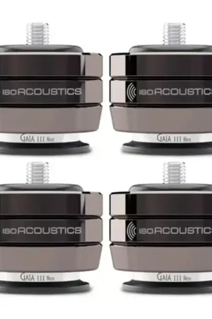 ISOACOUSTICS GAIA III NEO Absorbeurs de Vibrations Chrome Foncé (set x4) | Préféré des clients