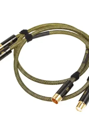Expédition express - RAMM AUDIO ELITE 8 Câbles XLR Cuivre OCC Cryo Plaqué Or 1m (La paire)