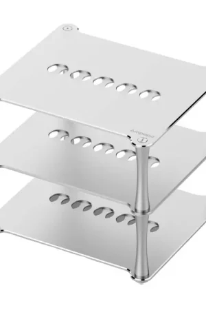 Profitez-en maintenant | AMPAPA BK1 Support pour Appareils HiFi Aluminium 3 Étages 190x210x180 Argent