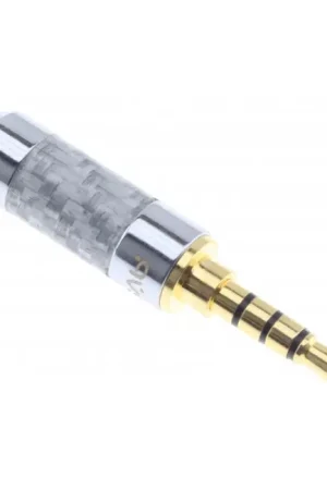 Économisez maintenant | Connecteur Jack 3.5mm TRRS Mâle Plaqué Or 24k Ø6mm (Unité)