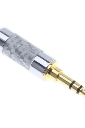 Connecteur Jack 3.5mm TRS Mâle Plaqué Or 24k Ø6mm (Unité) | Nouveau produit