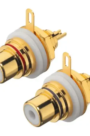 MONACOR T-710GI Embases RCA (La paire) - Remise
