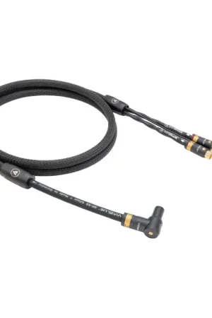 VIABLUE NF-S5 T8 DOWN Câble Phono DIN 5 Pins SME Coudé vers RCA avec Fil de Masse 1.5m Noir | Coup de cœur des clients