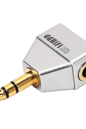 DDHIFI DJ35L Adaptateur Jack 3.5mm Coudé Plaqué Or - Prix exceptionnel