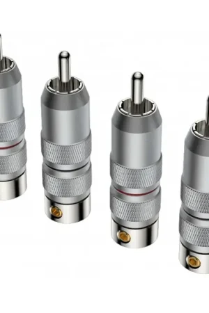 Petit prix | VIBORG VR107R Connecteurs RCA Ø8mm (Set x4)