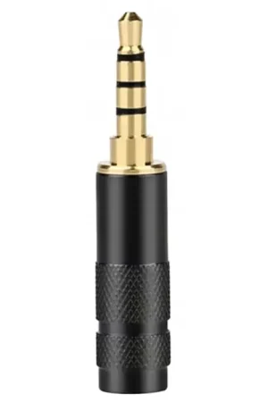 Commandez dès maintenant | Connecteur Jack 3.5mm TRS Stéréo Mâle Plaqué Or Ø6mm (Unité)