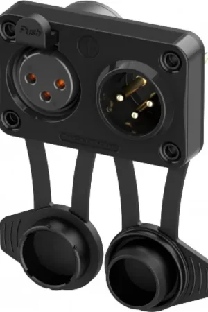 Achat sécurisé | NEUTRIK NC3FM-TOP Connecteur XLR 3 Pôles Femelle + Mâle pour Châssis