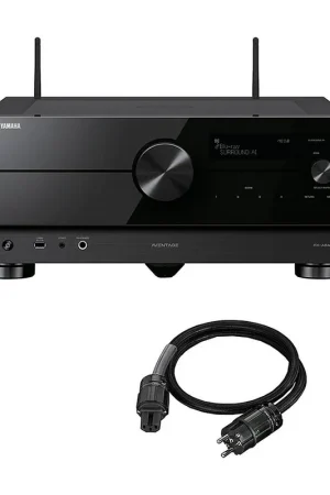 Yamaha RX-A8A Noir + Real Cable CHAMBORD (1.5 m) - Commandez dès maintenant
