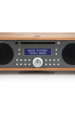 Tivoli Audio Music System+ Cerisier/Gris métal - Aujourd'hui seulement