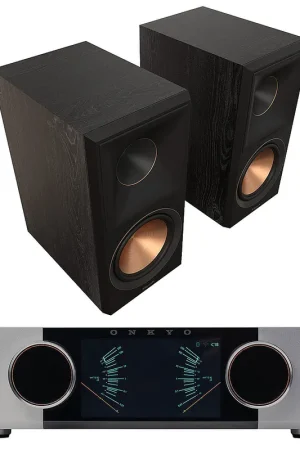 Quantité limitée - Onkyo Muse Y-50 Argent + Klipsch RP-600M II Ebène