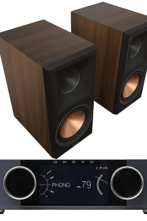 Offre limitée - Onkyo Muse Y-50 Noir + Klipsch RP-600M II Noyer