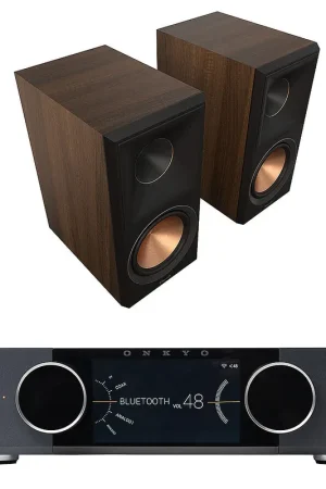 Onkyo Muse Y-40 Noir + Klipsch RP-600M II Noyer | Top des ventes