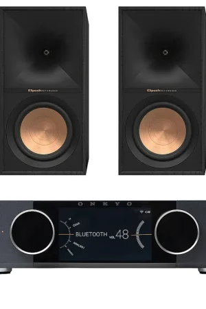Qualité premium - Onkyo Muse Y-40 Noir + Klipsch R-60M Noir