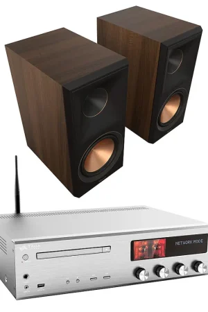 Taga Harmony HTR-1500CD Argent + Klipsch RP-600M II Noyer - Dernière chance